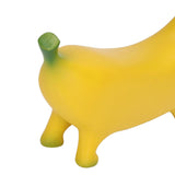 Banana Dog Sculpture Resin Funny Lovely Lightweight Banana Dog Art Decoration for Home Desktop M 13x8cm/5.1x3.1in