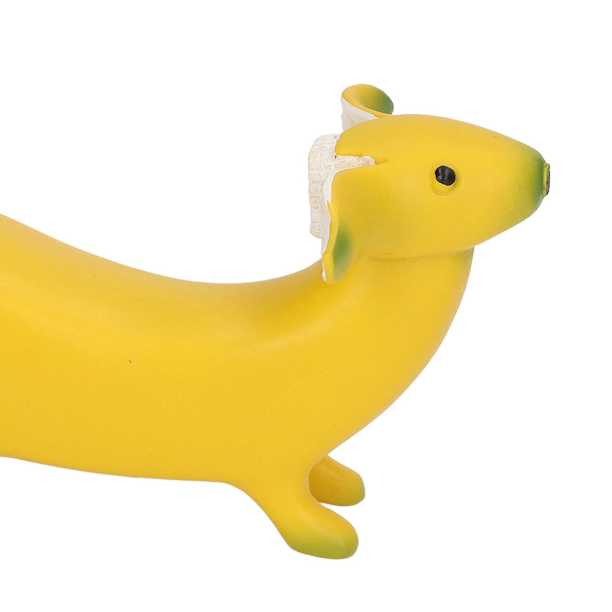 Banana Dog Sculpture Resin Funny Lovely Lightweight Banana Dog Art Decoration for Home Desktop M 13x8cm/5.1x3.1in