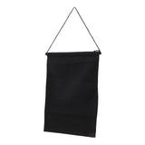 Brooch Storage Hanging Flag Multi Purpose Stylish Classic Pin Collection Organizers Banners for Home Office Dorm Black S 35x22.5cm 25cm(wooden Stick)