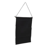 Brooch Storage Hanging Flag Multi Purpose Stylish Classic Pin Collection Organizers Banners for Home Office Dorm Black M 45.5x27.3cm 30cm(wooden Stick) - Front View