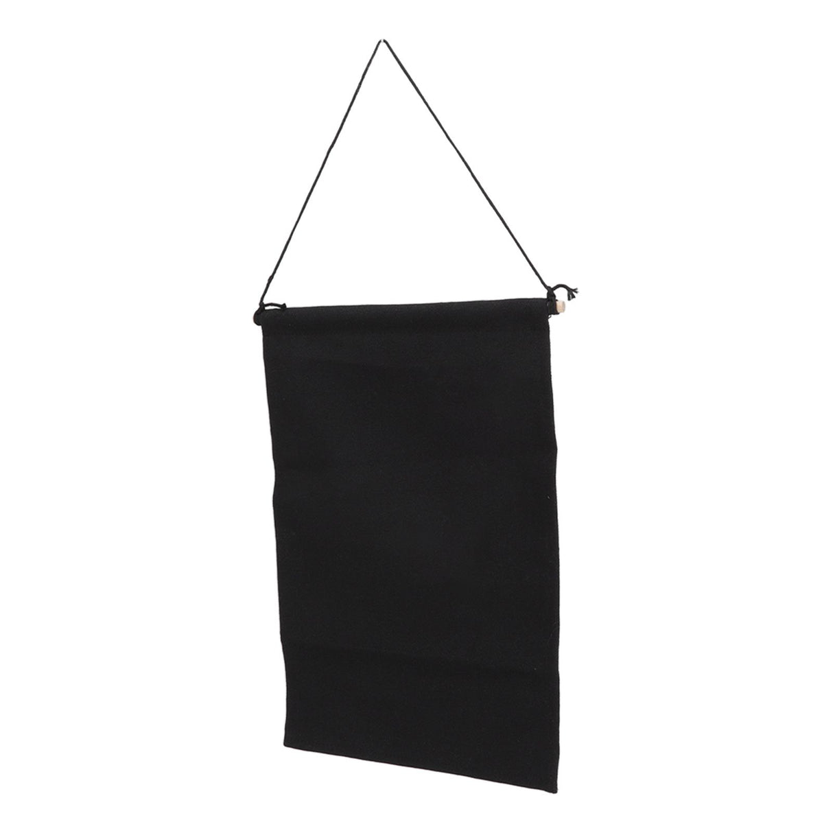 Brooch Storage Hanging Flag Multi Purpose Stylish Classic Pin Collection Organizers Banners for Home Office Dorm Black M 45.5x27.3cm 30cm(wooden Stick)