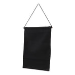 Brooch Storage Hanging Flag Multi Purpose Stylish Classic Pin Collection Organizers Banners for Home Office Dorm Black M 45.5x27.3cm 30cm(wooden Stick)