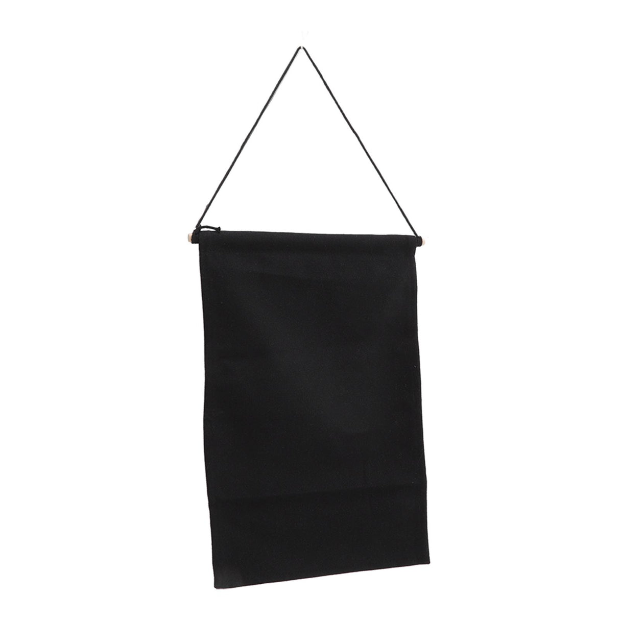 Brooch Storage Hanging Flag Multi Purpose Stylish Classic Pin Collection Organizers Banners for Home Office Dorm Black M 45.5x27.3cm 30cm(wooden Stick)