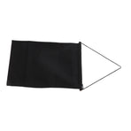 Brooch Storage Hanging Flag Multi Purpose Stylish Classic Pin Collection Organizers Banners for Home Office Dorm Black M 45.5x27.3cm 30cm(wooden Stick)