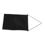 Brooch Storage Hanging Flag Multi Purpose Stylish Classic Pin Collection Organizers Banners for Home Office Dorm Black M 45.5x27.3cm 30cm(wooden Stick) - Rear View