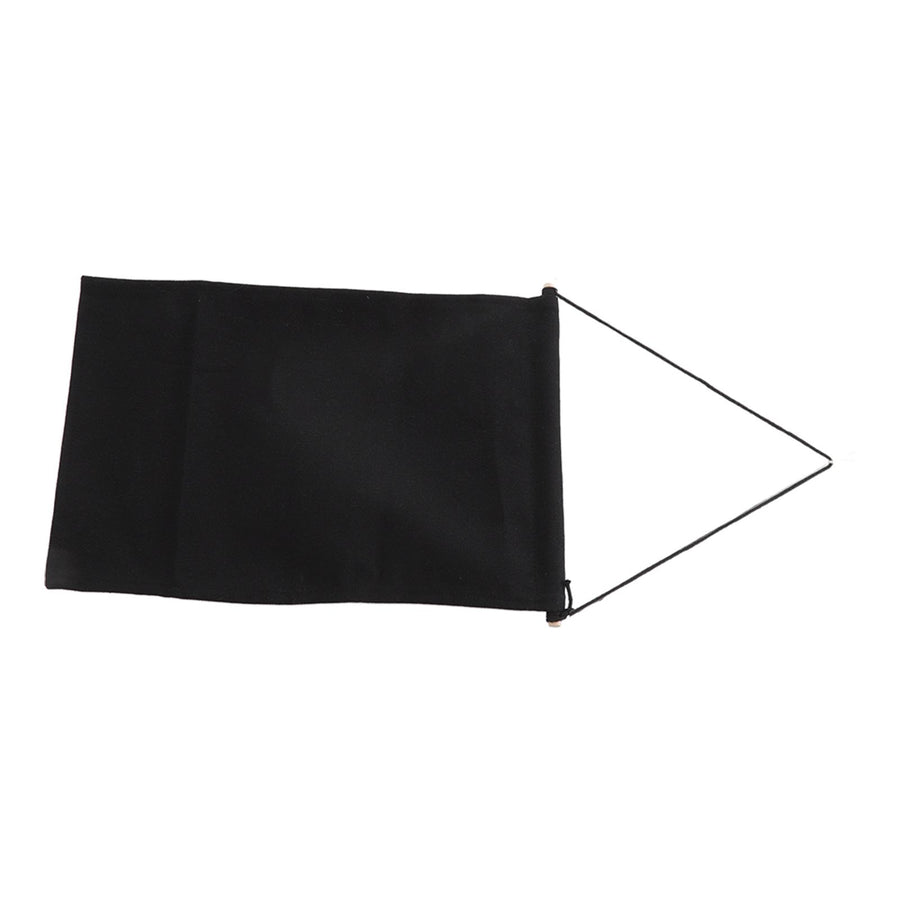 Brooch Storage Hanging Flag Multi Purpose Stylish Classic Pin Collection Organizers Banners for Home Office Dorm Black M 45.5x27.3cm 30cm(wooden Stick)