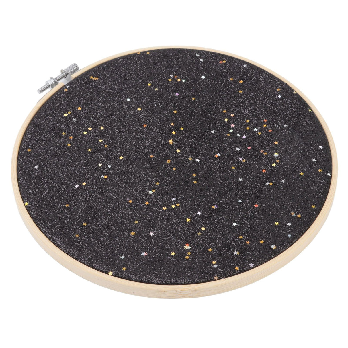 Brooch Display Black Bamboo Faux Leather 22cm Diameter Space Saving Decorative Practical Jewelry Storage Display