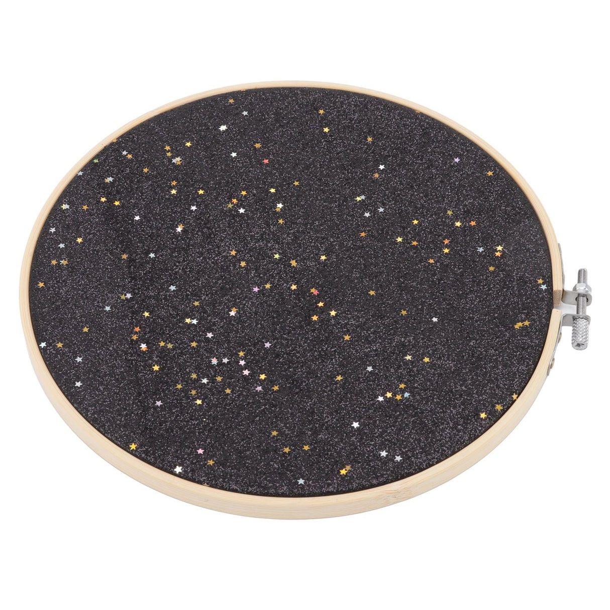 Brooch Display Black Bamboo Faux Leather 22cm Diameter Space Saving Decorative Practical Jewelry Storage Display