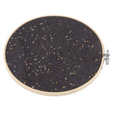 Brooch Display Black Bamboo Faux Leather 22cm Diameter Space Saving Decorative Practical Jewelry Storage Display - 45-Degree Angle