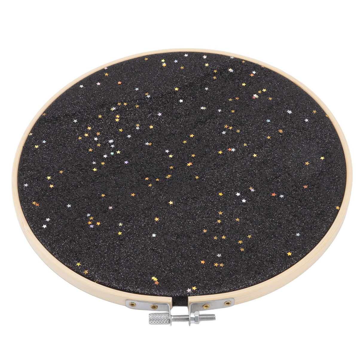 Brooch Display Black Bamboo Faux Leather 22cm Diameter Space Saving Decorative Practical Jewelry Storage Display