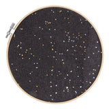 Brooch Display Black Bamboo Faux Leather 22cm Diameter Space Saving Decorative Practical Jewelry Storage Display - Low Angle