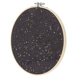 Brooch Display Black Bamboo Faux Leather 22cm Diameter Space Saving Decorative Practical Jewelry Storage Display