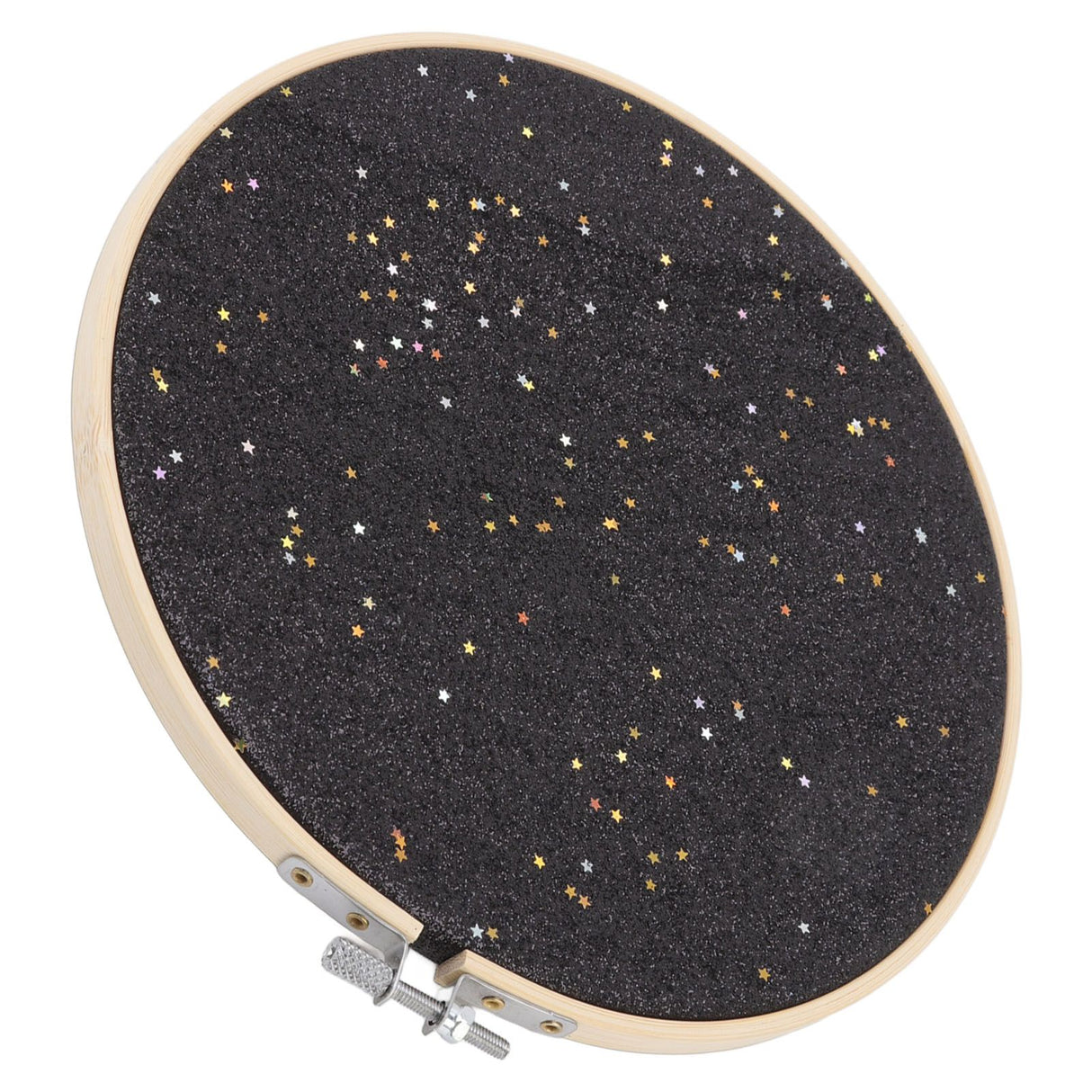 Brooch Display Black Bamboo Faux Leather 22cm Diameter Space Saving Decorative Practical Jewelry Storage Display