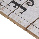 Decorative Wooden Sign Novel Waterproof Table Sign Hanging Decoration with Happy Place for Courtyard - Extra Image