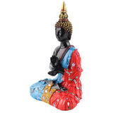 Thai Reclining Buddha Statue Ornament Positive Energy Handcrafted Resin Buddhist Figurine for Home Decoration - Front View