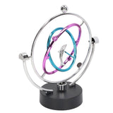 Perpetual Motion Toy Innovative Large Circle Dolphin Perpetual Swing Toy for Home Office - Top-Down View