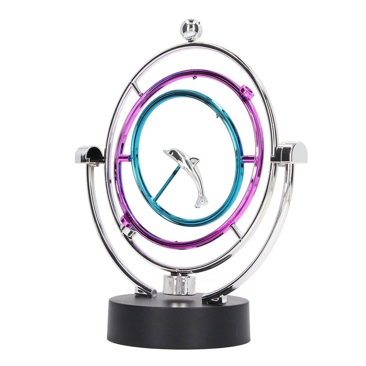 Perpetual Motion Toy Innovative Large Circle Dolphin Perpetual Swing Toy for Home Office