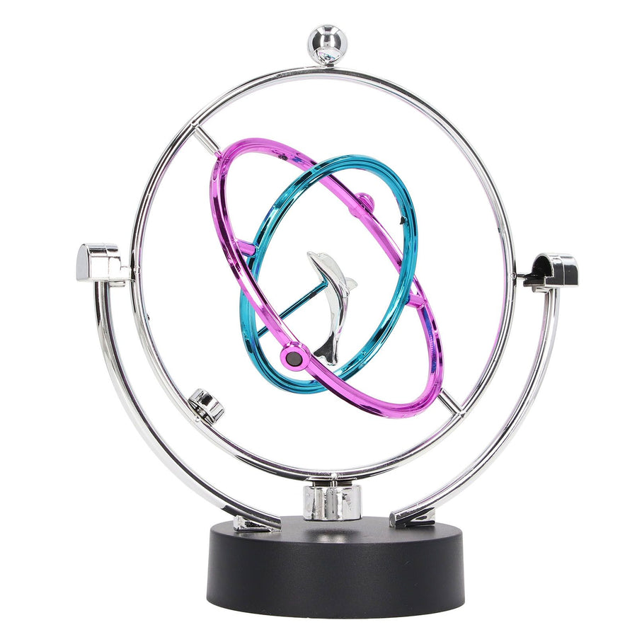 Perpetual Motion Toy Innovative Large Circle Dolphin Perpetual Swing Toy for Home Office