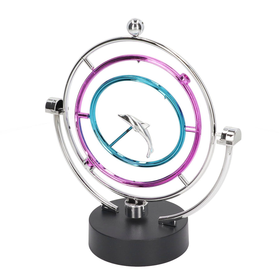 Perpetual Motion Toy Innovative Large Circle Dolphin Perpetual Swing Toy for Home Office