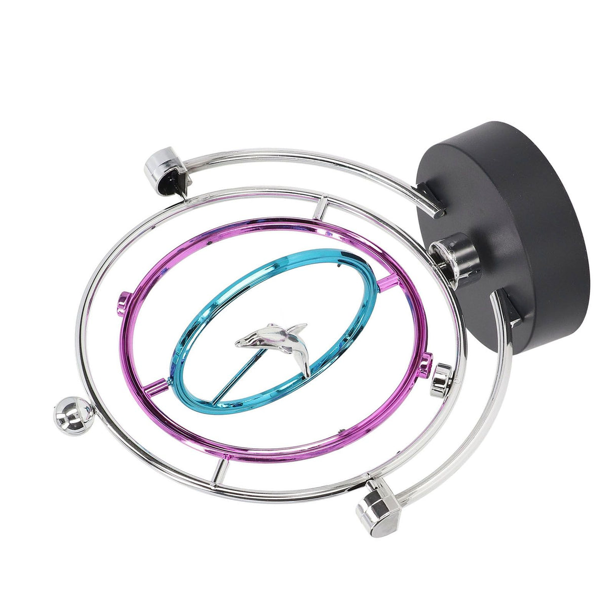 Perpetual Motion Toy Innovative Large Circle Dolphin Perpetual Swing Toy for Home Office