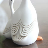 Simulation Duck Toy Synthetic Resin Mother and Baby Duck Model for Household Tabletop Living Room Ornament S