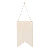 48Pcs Unfinished Hanging Wood Sign Poplar Plywood Blank Wooden Plaque with Ropes for Pyrography Painting Writing