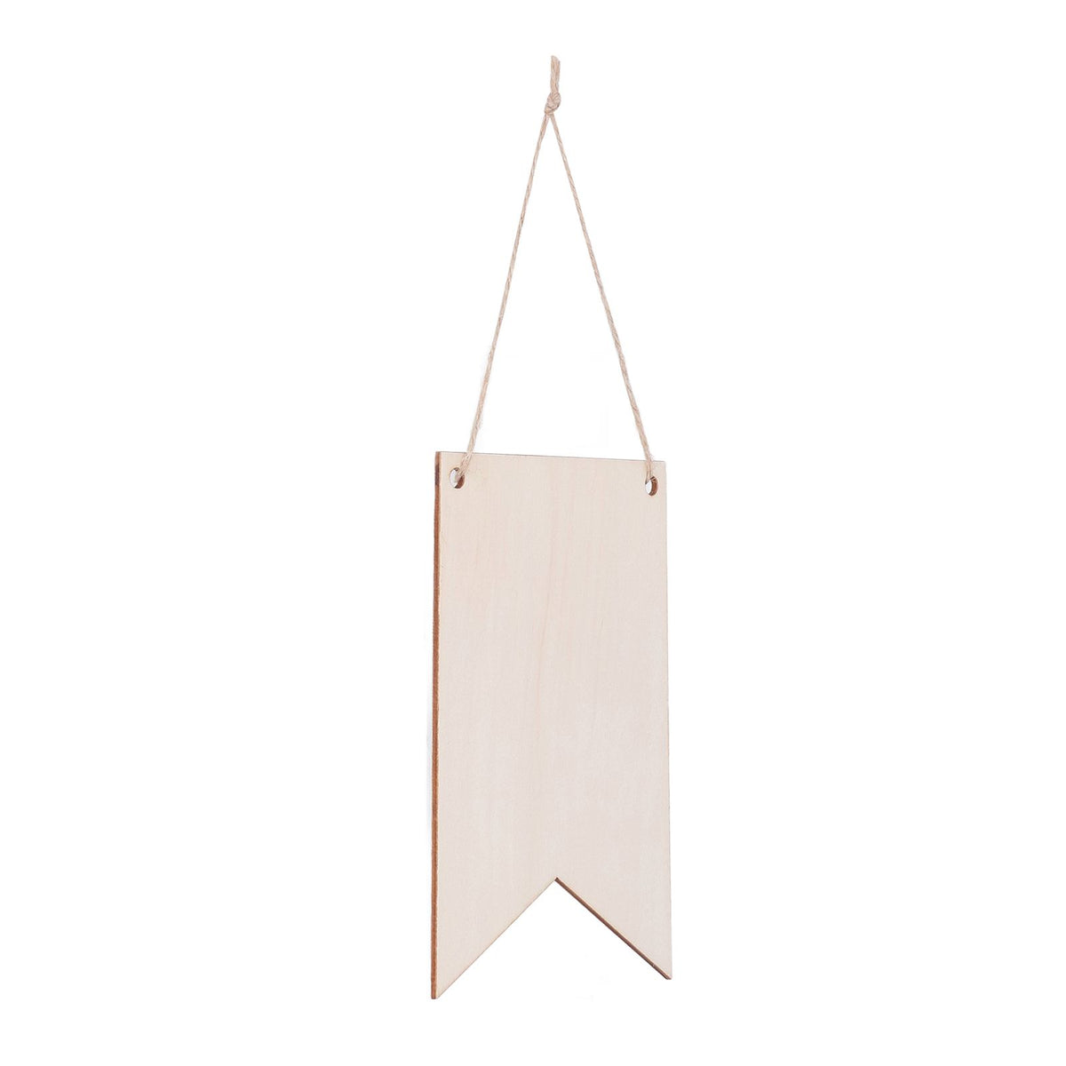48Pcs Unfinished Hanging Wood Sign Poplar Plywood Blank Wooden Plaque with Ropes for Pyrography Painting Writing