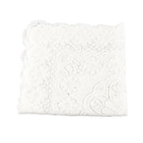Lace Tablecloth Hollow Pattern Soft Comfortable Simple Lace Decorative Background Cloth for Home Cafe White Lace 60x60cm - Top-Down View