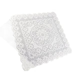 Lace Tablecloth Hollow Pattern Soft Comfortable Simple Lace Decorative Background Cloth for Home Cafe White Lace 60x60cm - Extra Image