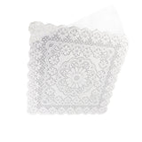 Lace Tablecloth Hollow Pattern Soft Comfortable Simple Lace Decorative Background Cloth for Home Cafe White Lace 60x60cm - Extra Image