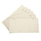 6pcs Blank Wooden Plaque Rectangle Decorative DIY Unfinished Wood Sign with Holes for Coffee Shop