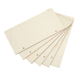 6pcs Blank Wooden Plaque Rectangle Decorative DIY Unfinished Wood Sign with Holes for Coffee Shop