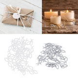 2 Packs Wooden Fish Decoration Good Decoration White Silver Fish Confetti for Christening Decoration Communion
