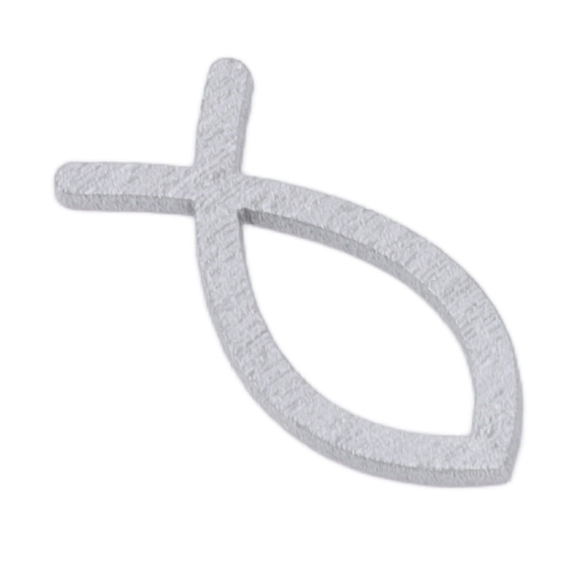 2 Packs Wooden Fish Decoration Good Decoration White Silver Fish Confetti for Christening Decoration Communion