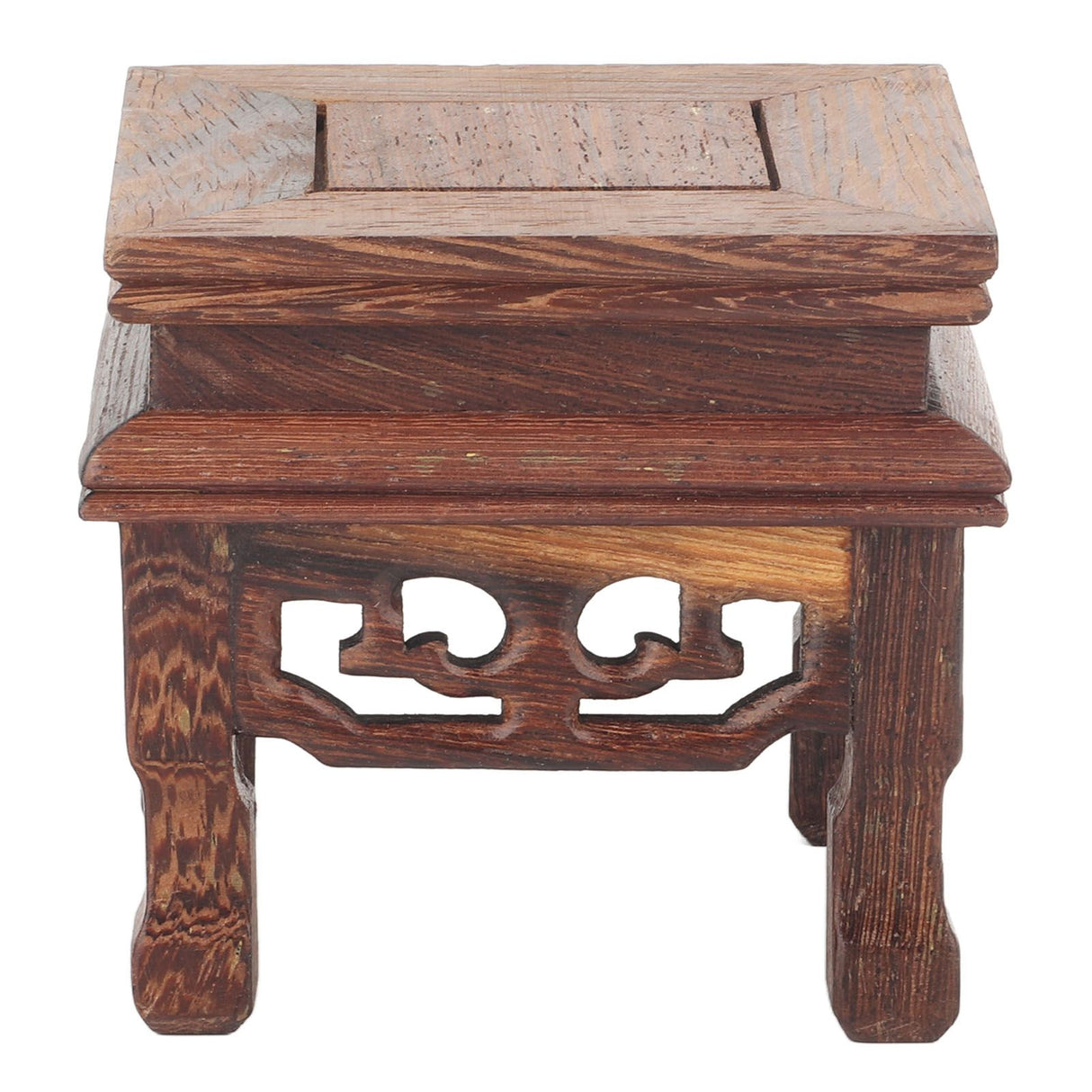 Wooden Display Stand Squared Stable Retro Style Durable Wood Widely Used Wooden Riser for Plant Teapot Jewelry