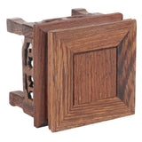Wooden Display Stand Squared Stable Retro Style Durable Wood Widely Used Wooden Riser for Plant Teapot Jewelry