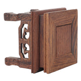 Wooden Display Stand Squared Stable Retro Style Durable Wood Widely Used Wooden Riser for Plant Teapot Jewelry - Extra Image