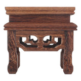 Wooden Display Stand Squared Stable Retro Style Durable Wood Widely Used Wooden Riser for Plant Teapot Jewelry