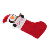 Christmas Stocking Gift Bag Xmas Tree Bedside Hanging Pendant Holiday Ornament for Home Restaurant Hotel Penguin Type - Rear View