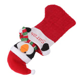 Christmas Stocking Gift Bag Xmas Tree Bedside Hanging Pendant Holiday Ornament for Home Restaurant Hotel Penguin Type - Low Angle