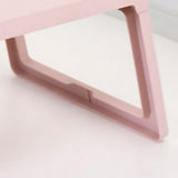Laptop Bed Desk PP Folding Simple Downward Grooved Design Lap Desk Bed Table with Charging Hole for Bedroom Dorm Pink 68x35.8x27.5cm