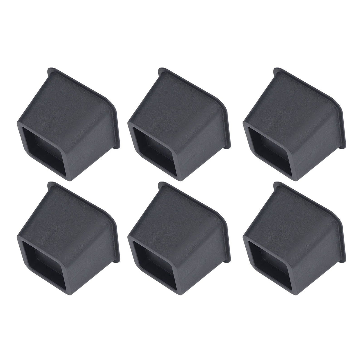 6Pcs 3 Inch Trapezoid Furniture Risers Sofa Leg Pads for Bed Table Cabinet Sofa Feet Black