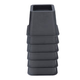 6Pcs 3 Inch Trapezoid Furniture Risers Sofa Leg Pads for Bed Table Cabinet Sofa Feet Black - 45-Degree Angle