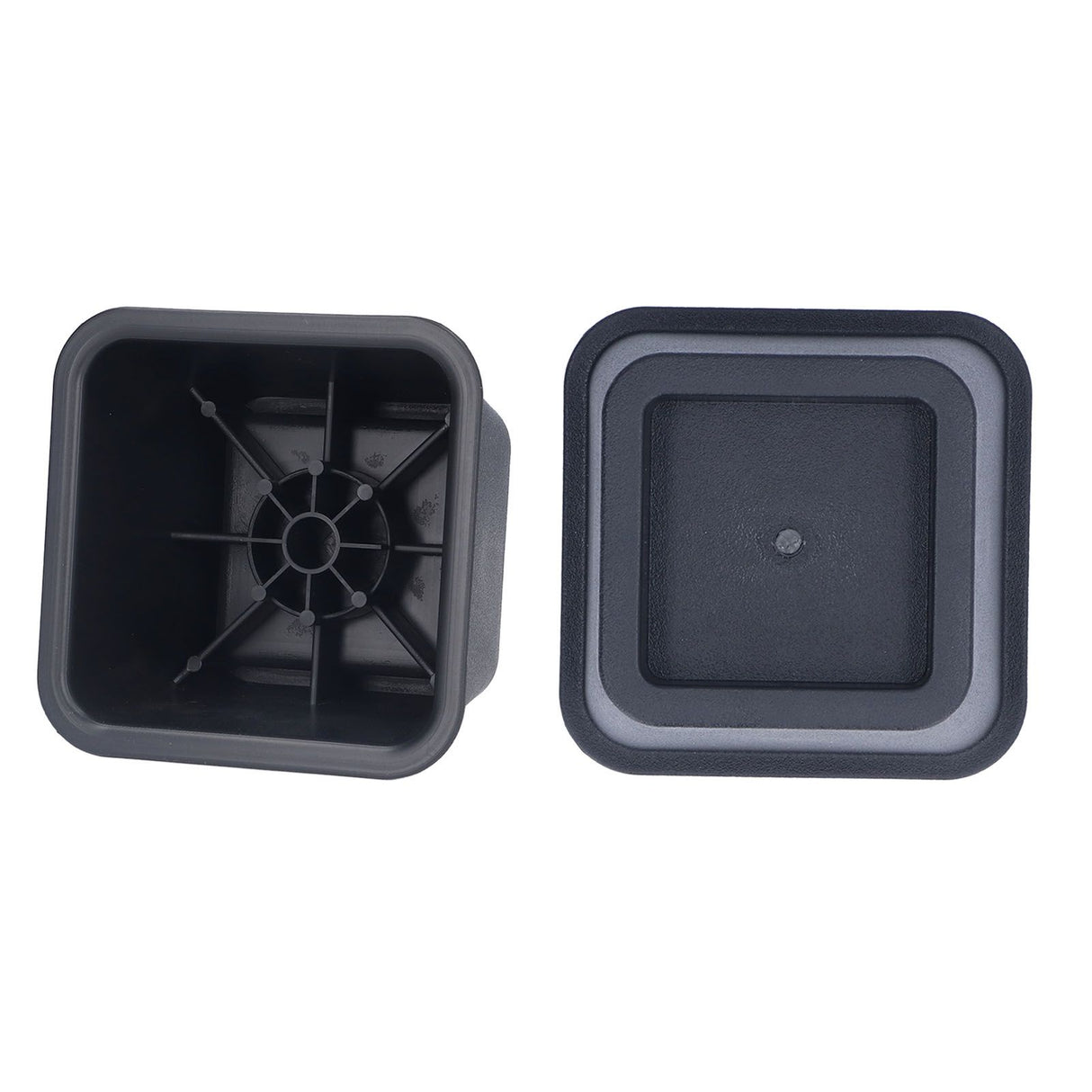 6Pcs 3 Inch Trapezoid Furniture Risers Sofa Leg Pads for Bed Table Cabinet Sofa Feet Black