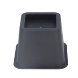 6Pcs 3 Inch Trapezoid Furniture Risers Sofa Leg Pads for Bed Table Cabinet Sofa Feet Black