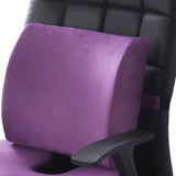 Seat Cushion Lumbar Support Set Polyester Comfortable Chair Cushion for Office Home Flannelette Set Purple Cushion and Back Cushion Combination Set