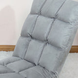 Floor Seat Sofa Chair Foldable Adjustable Floor Chair Sofa Bed Beanbag for Gaming Sleeping Relaxing Reading Grey