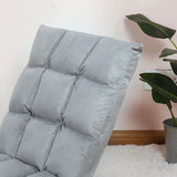 Floor Seat Sofa Chair Foldable Adjustable Floor Chair Sofa Bed Beanbag for Gaming Sleeping Relaxing Reading Grey