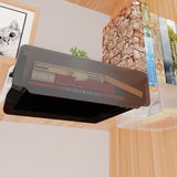 Under Desk Storage Box No Punching Storage ABS PS Small Hidden Drawer For Dormitory Small Transparent Black