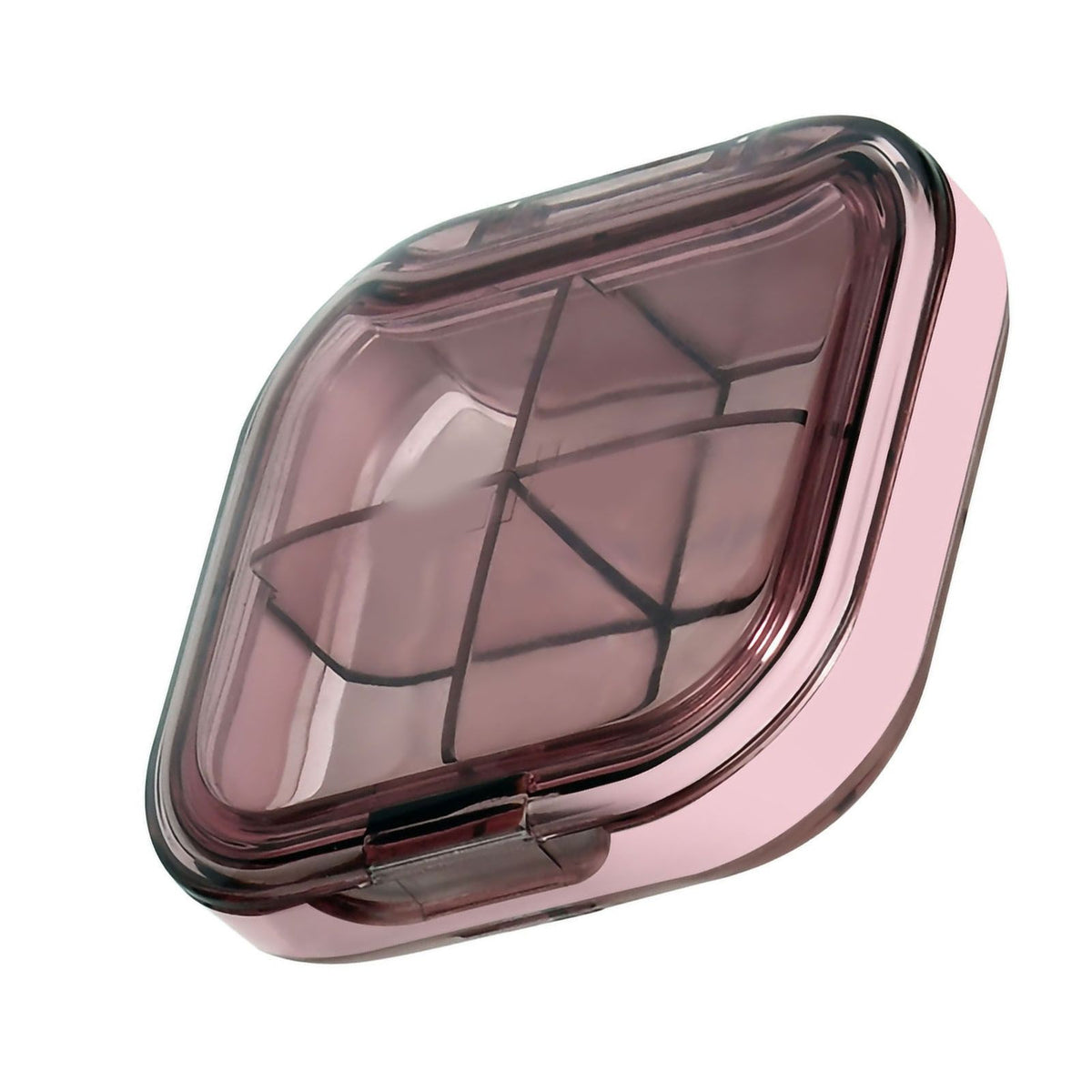 Portable Mini Pill Case Travel Dispensing Pill Organizer Household Food Grade Sealed Storage Medicine Box Small Transparent Pink